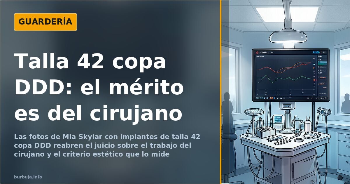 Imagen de estudio de Mia Skylar con implantes mamarios de talla 42 copa DDD sobre fondo neutro y luz frontal