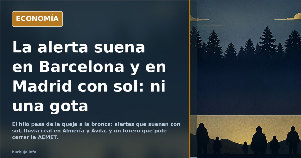 Lo de la AEMET es un espectáculo bochornoso