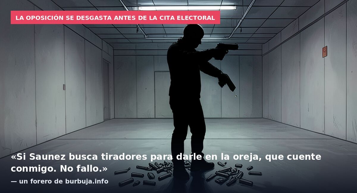 La oposición se desgasta antes de la cita electoral: «Si Saunez busca tiradores para darle en la oreja, que cuente conmigo. No fallo.» — un forero de burbuja.info