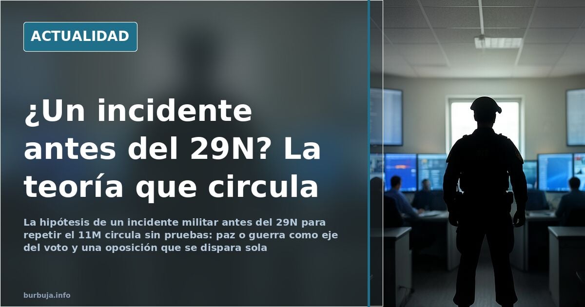Ilustración editorial de un edificio oficial español con periodistas y banderas, en tonos neutros, reflejando la precampaña e