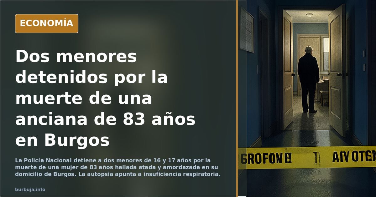 Sucesos: detenidos por la muerte de una anciana en su casa
