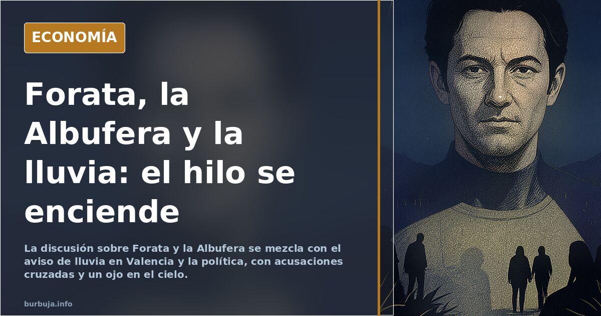 Bueno, señores, pues viene otra dana a Valencia