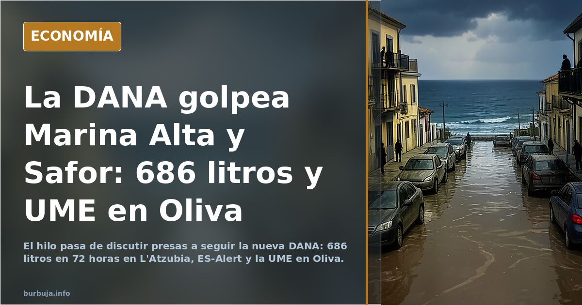 Bueno, señores, pues viene otra dana a Valencia