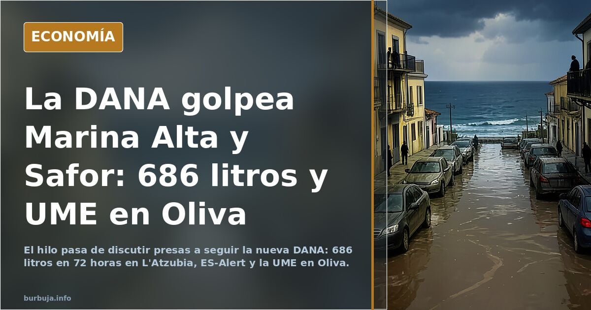 Bueno, señores, pues viene otra dana a Valencia