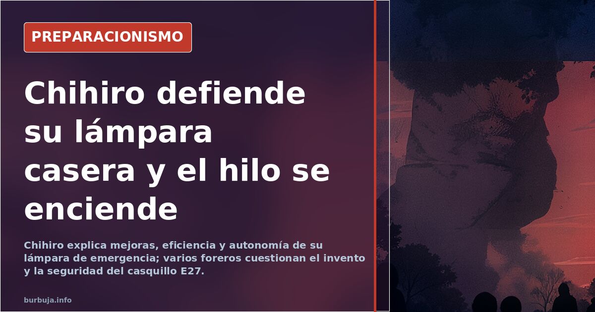 Chihiro defiende su lámpara casera y el hilo se enciende