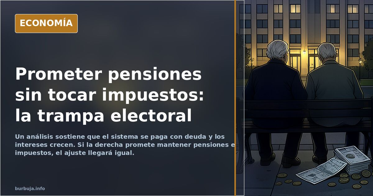 La derecha y el elefante de las pensiones: prometer sin números