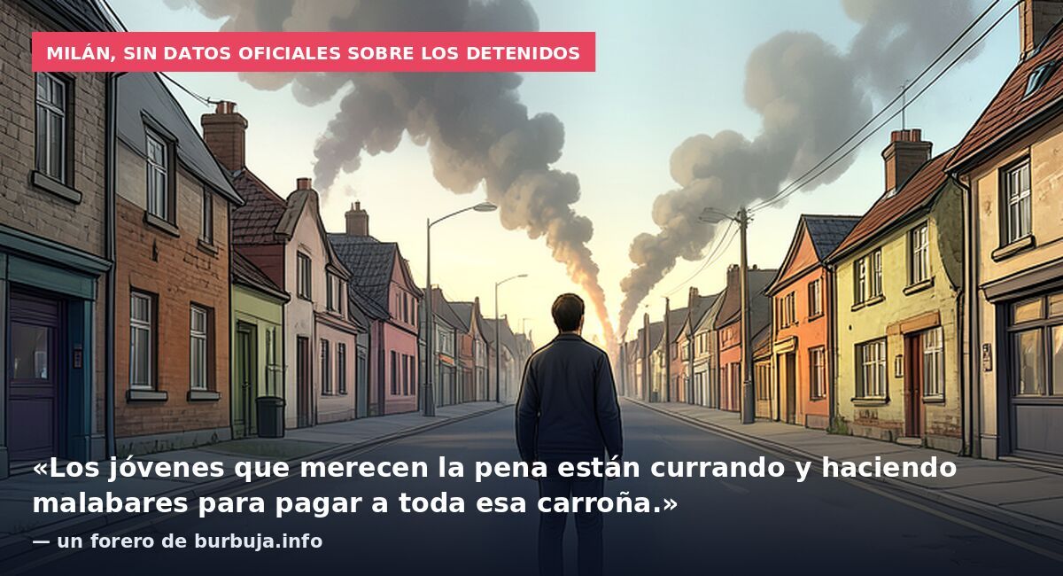 Milán, sin datos oficiales sobre los detenidos: «Los jóvenes que merecen la pena están currando y haciendo malabares para pagar a toda esa carroña.» — un forero de burbuja.info