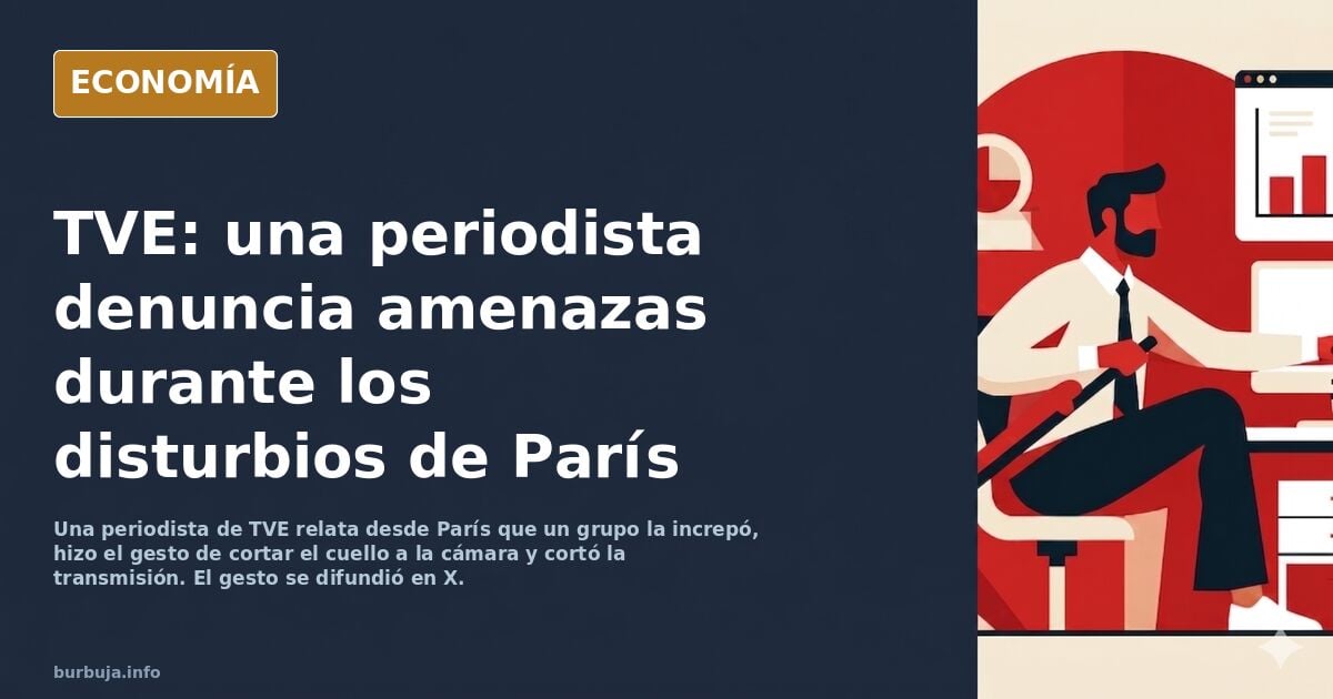 Esto ha ocurrido a una periodista de TVE en Paris