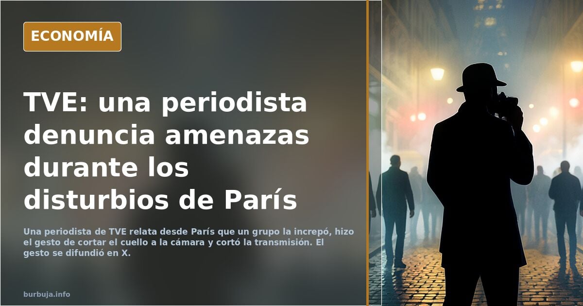 Esto ha ocurrido a una periodista de TVE en Paris