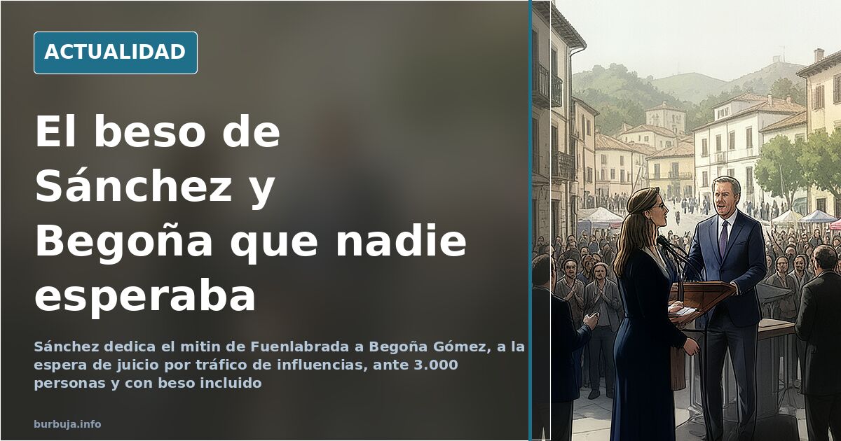 Sánchez convierte el mitin en un homenaje a Begoña Gómez