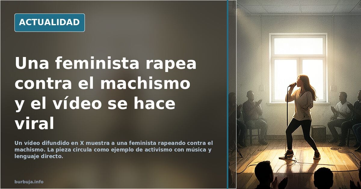 Feminista rapea contra el machismo