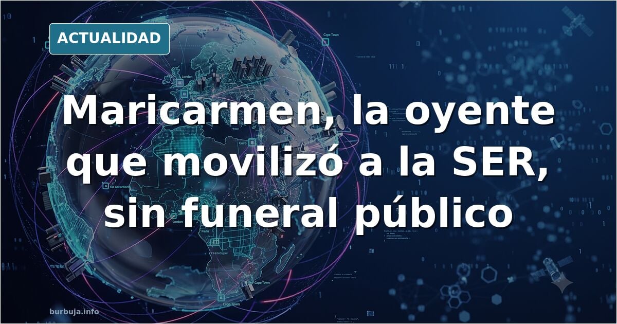 ¿Por qué no ha habido FUNERAL de MARICARMEN?