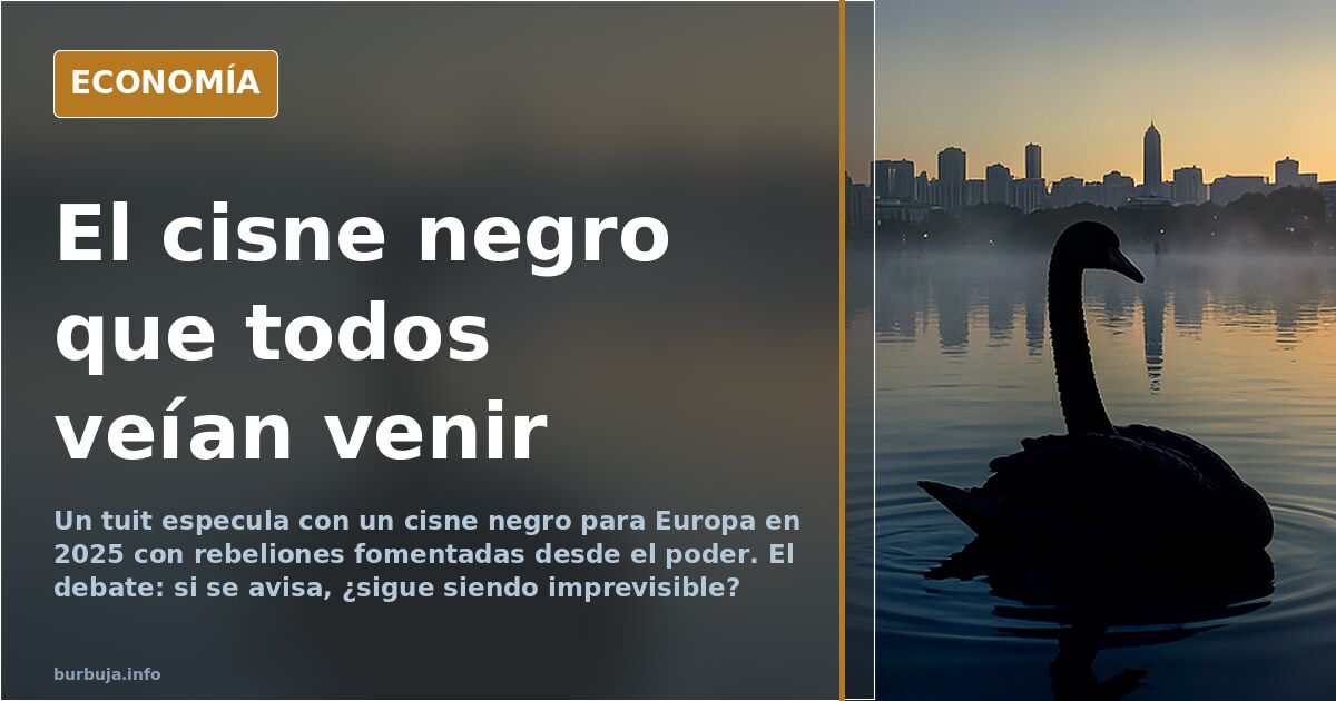 El cisne negro que todos veían venir: rebeliones y rescate