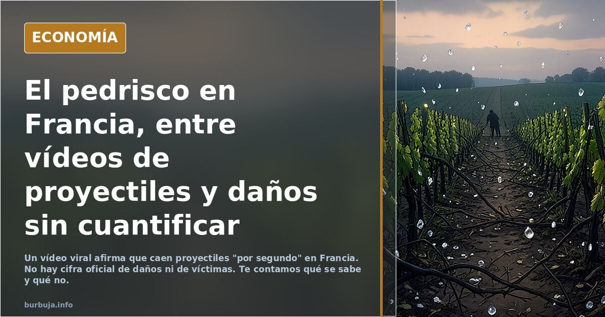 Broootal lo del pedrisco en Francia