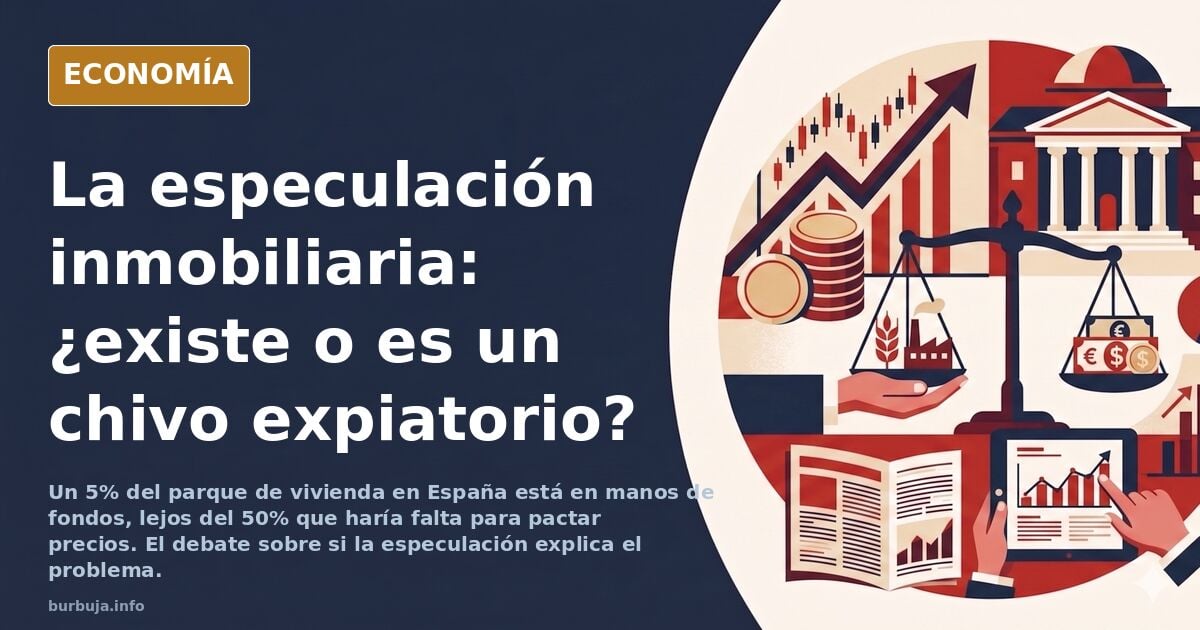 Si la especulación existiese yo sería rico