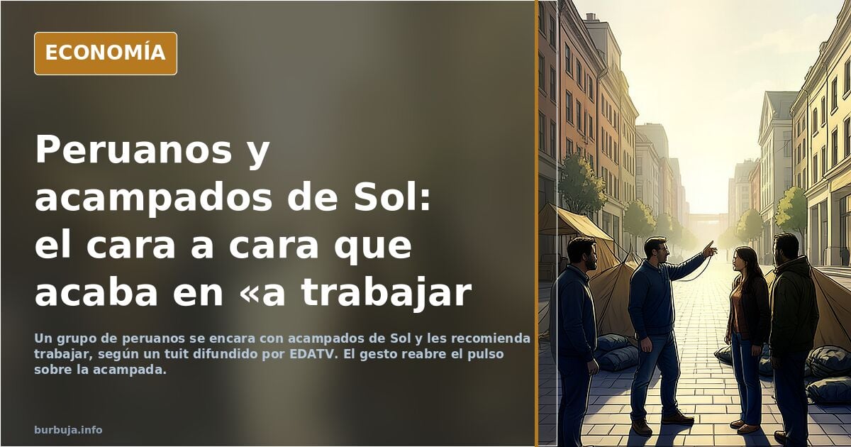 Peruanos y okupas de Sol: el vídeo que no te esperas