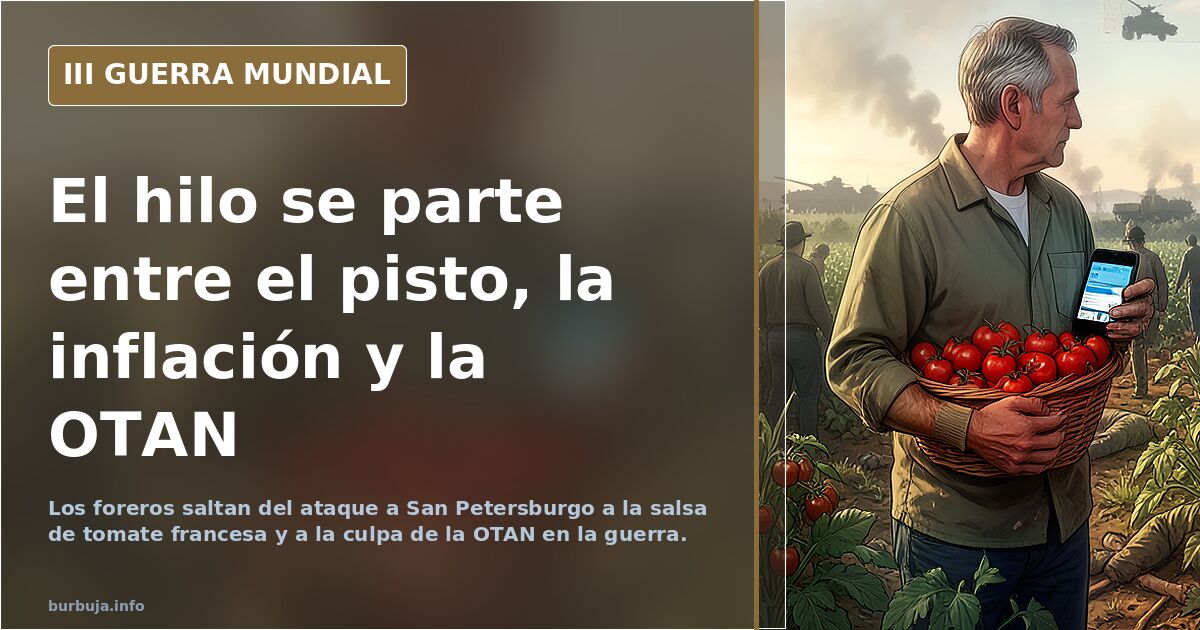 El hilo se parte entre el pisto, la inflación y la OTAN