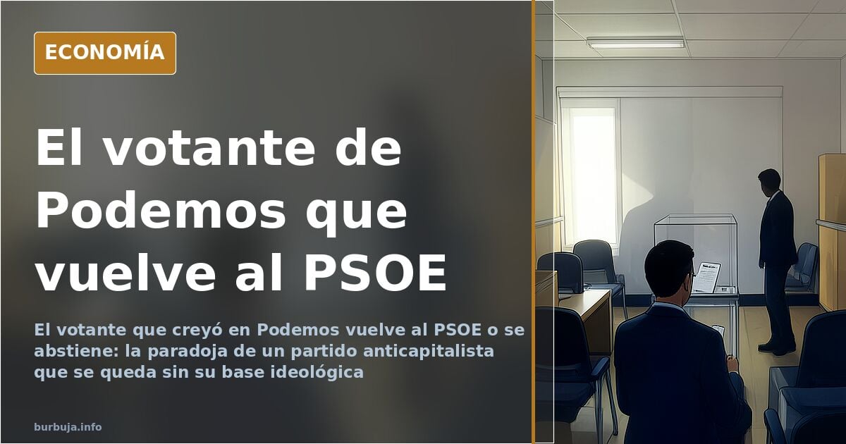 Podemos pierde el voto comunista: del entusiasmo al cinismo