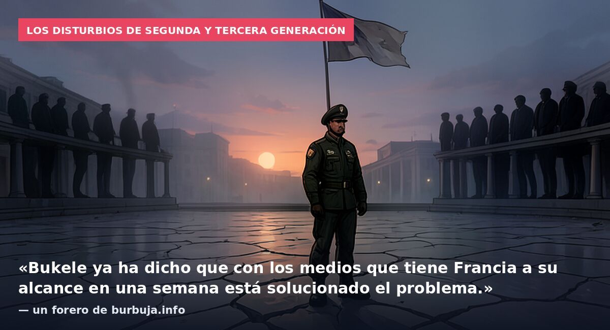 Los disturbios de segunda y tercera generación: «Bukele ya ha dicho que con los medios que tiene Francia a su alcance en una semana está solucionado el problema.» — un forero de burbuja.info