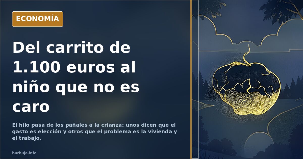 No es que los sueldos no den para tener descendientes. Es que han hecho particularmente caro mantener a un niño.