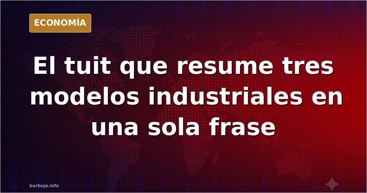 Este tweet describe el mundo. EEUU crea el coche volador, china crea robots y europa un tapón que se sujeta a la botella.