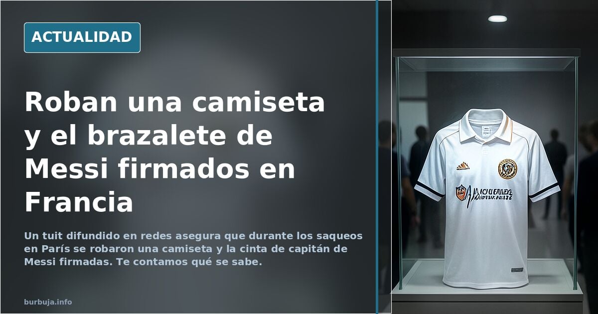 Roban artículos de colección de Messi en Francia: ¿qué pasó?