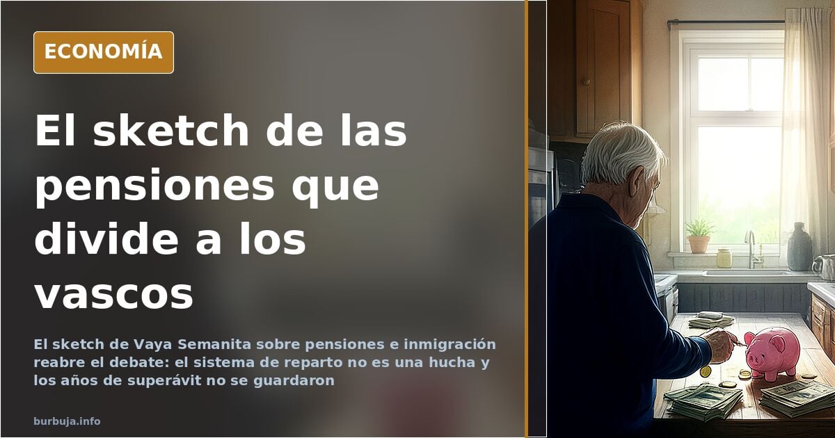 Debate por un sketch sobre pensiones y su crítica al sistema