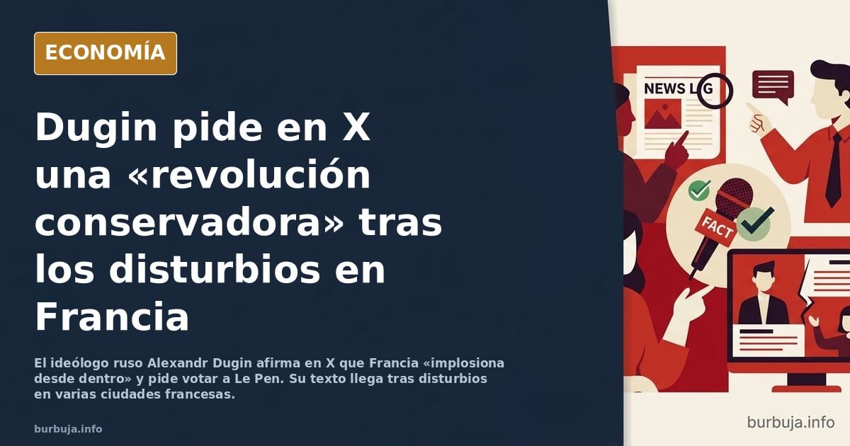 Dugin alerta sobre lo ocurrido en Francia
