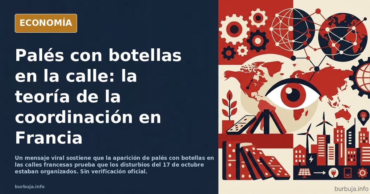 Aparecen palés con botellas para provocar disturbios en Francia