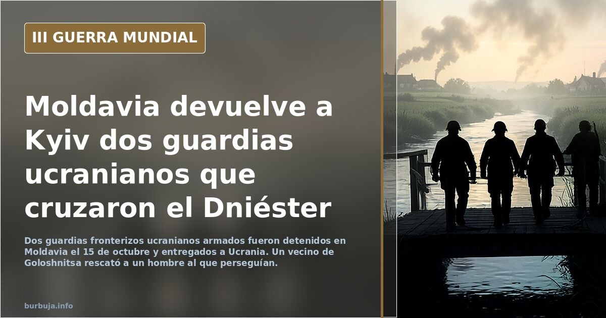 Guardias de fronteras ucranianos entran en Moldavia para cazar