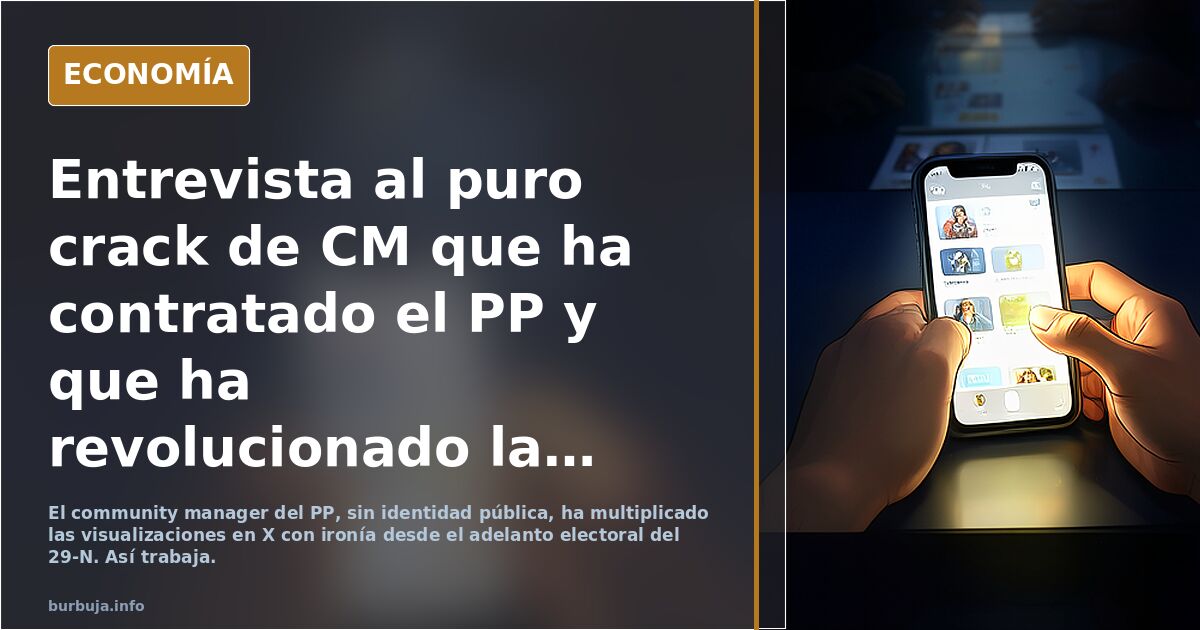 Entrevista al crack de redes que ha fichado el PP