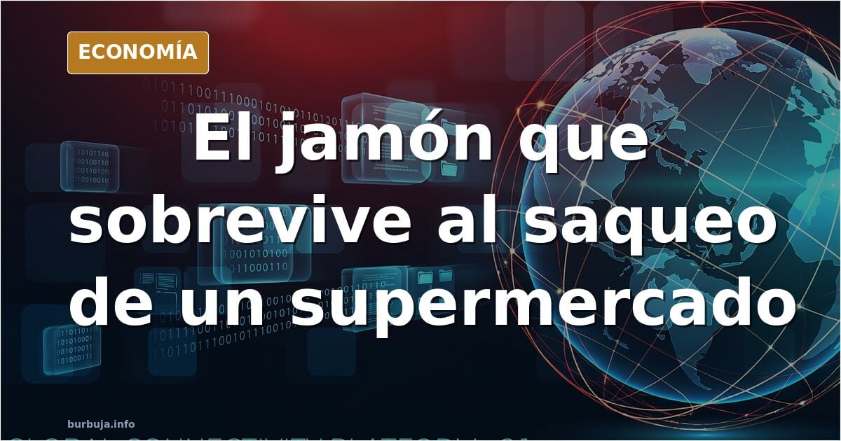 Arrasan un supermercado y la sección de jamón queda intacta