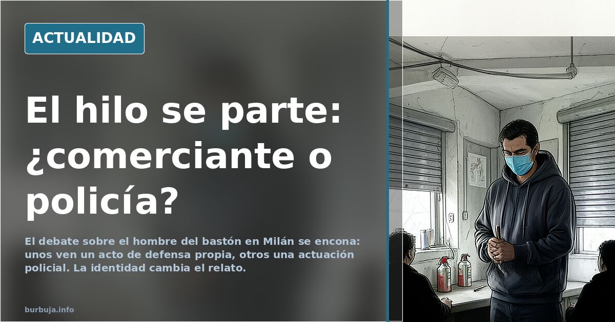 Un comerciante italiano planta cara a varios saqueadores armado con un bastón