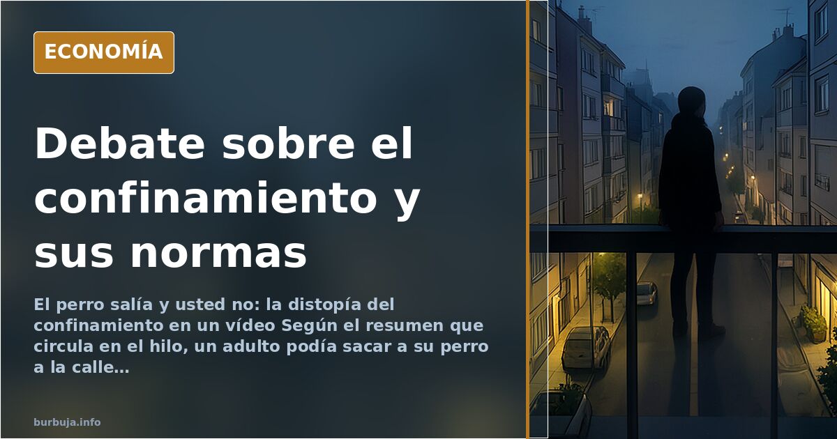 Debate sobre el confinamiento y sus normas