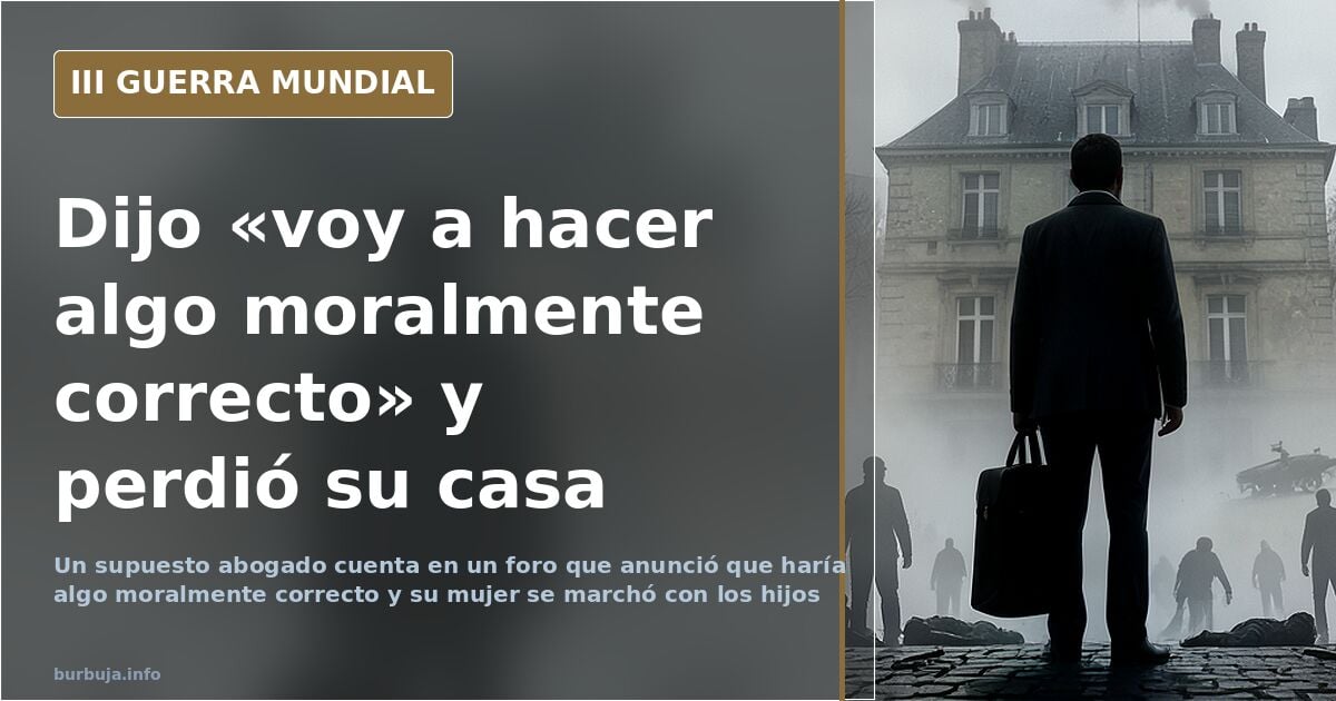 Dijo que iba a hacer lo correcto y en horas estaba fuera de casa