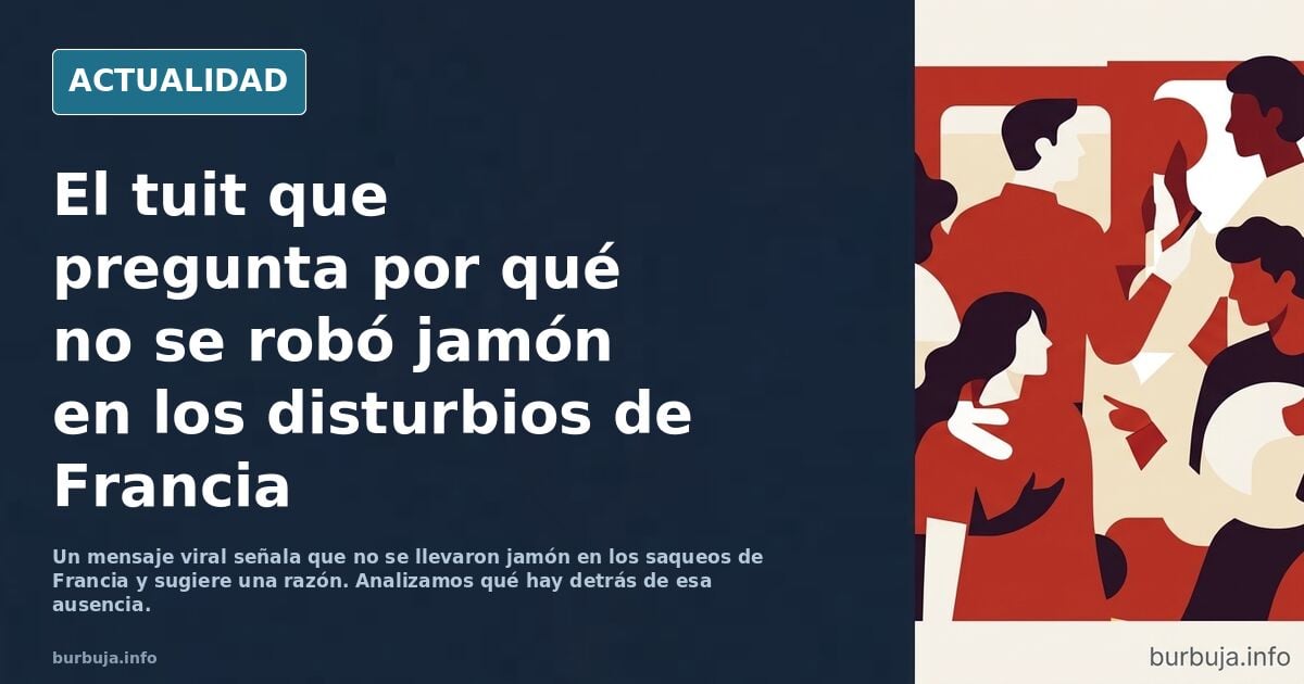 Francia: los saqueadores se olvidan de llevarse el jamón