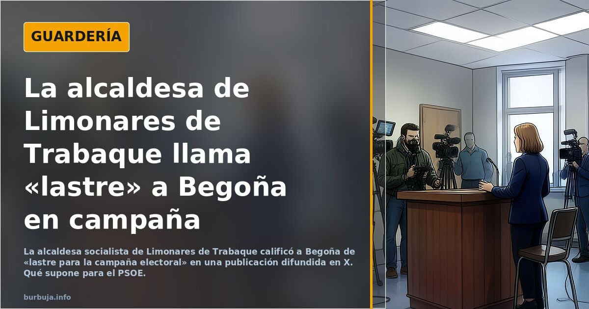 La alcaldesa de Limonares de Trabaque dice que Begoña es un lastre.