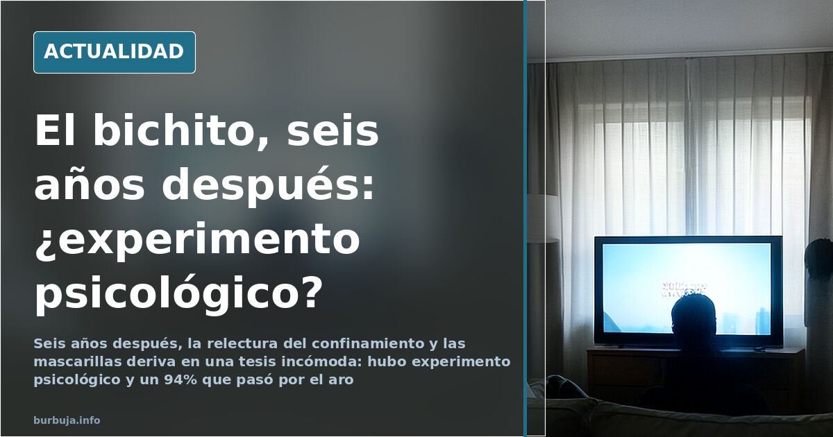 Escena editorial de una calle vacía con una mascarilla abandonada en el suelo y siluetas difusas al fondo