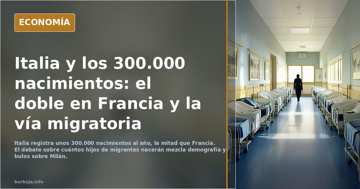 de los escasos 300 mil niños/año que nacen en Italia, cuantos serán de estos?
