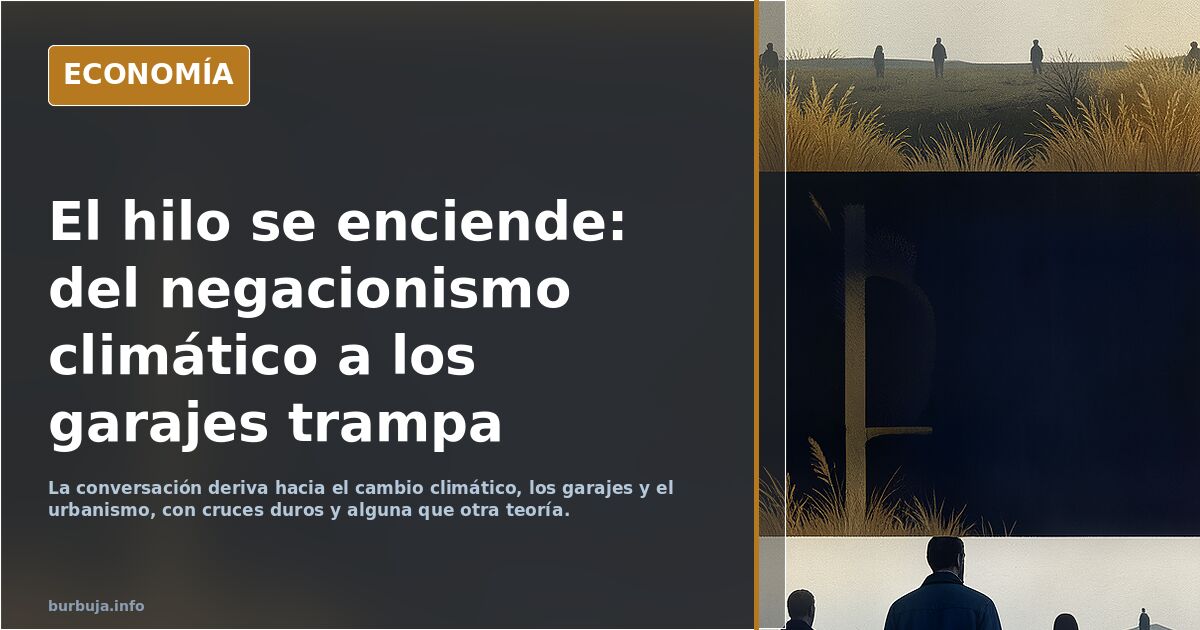 El hilo se enciende: del negacionismo climático a los garajes trampa
