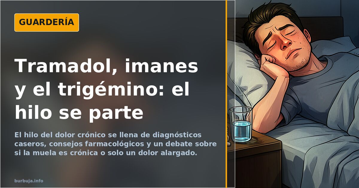 Tramadol, imanes y el trigémino: el hilo se parte
