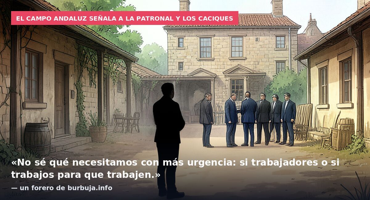El campo andaluz señala a la patronal y los caciques: «No sé qué necesitamos con más urgencia: si trabajadores o si trabajos para que trabajen.» — un forero de burbuja.info
