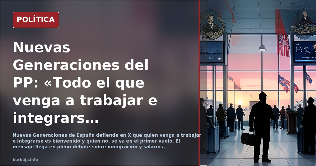 Pijitos de la PP pidiendo que vengan más inmigrantes para tirar los salarios de los trabajadores al suelo