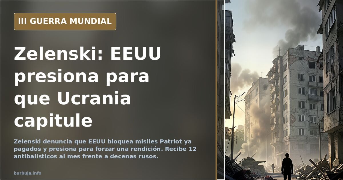 Selenskyj wirft den USA Druck vor, um Kapitulation der Ukraine zu erzwingen