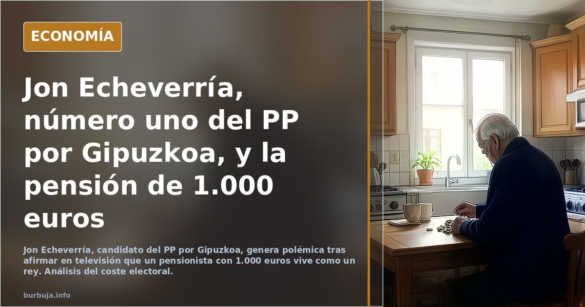 Nuevo tiro en el pie del PP con su candidato de 22 años por Guipúzcoa
