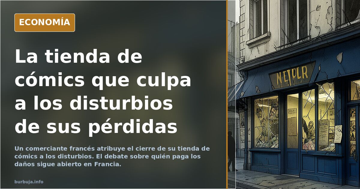 Gordofriki francés intenta defender su tienda de cómics