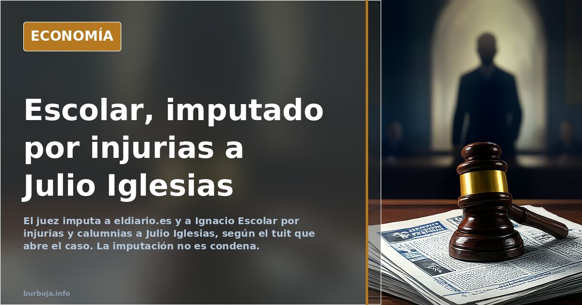 El juez imputa a eldiario.es y a Escolar por calumnias a Julio Iglesias