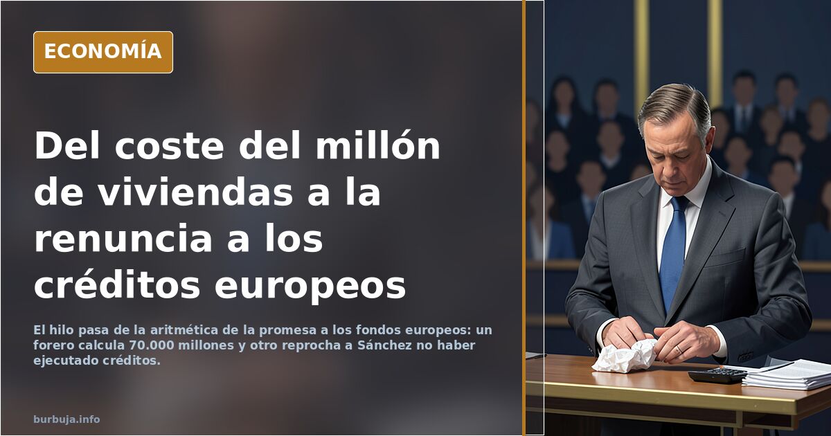 Feijóo promete un millón de viviendas nuevas: ¿es creíble?