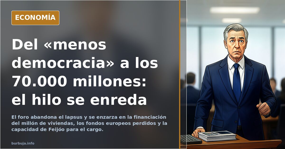 Feijóo promete un millón de viviendas nuevas: ¿es creíble?