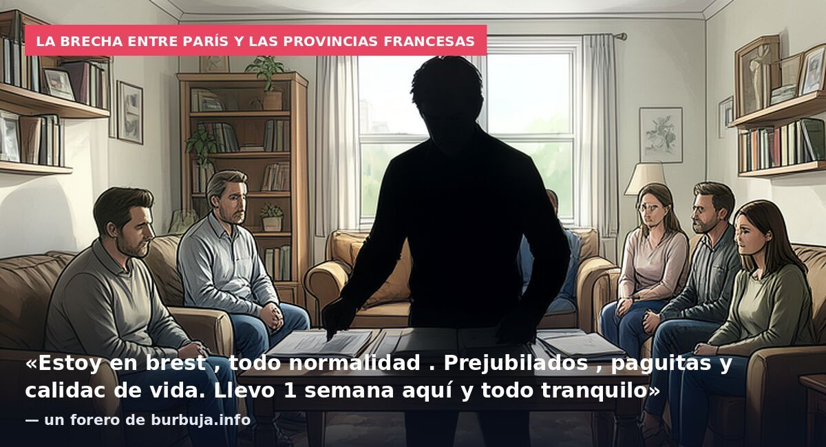 La brecha entre París y las provincias francesas: «Estoy en brest , todo normalidad . Prejubilados , paguitas y calidac de vida. Llevo 1 semana aquí y todo tranquilo» — un forero de burbuja.info